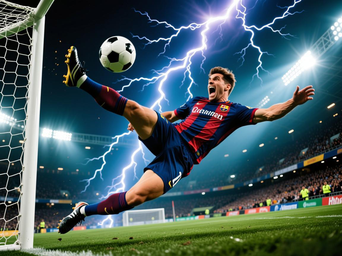 足球巨星巅峰时刻:闪电与恐怖头球
