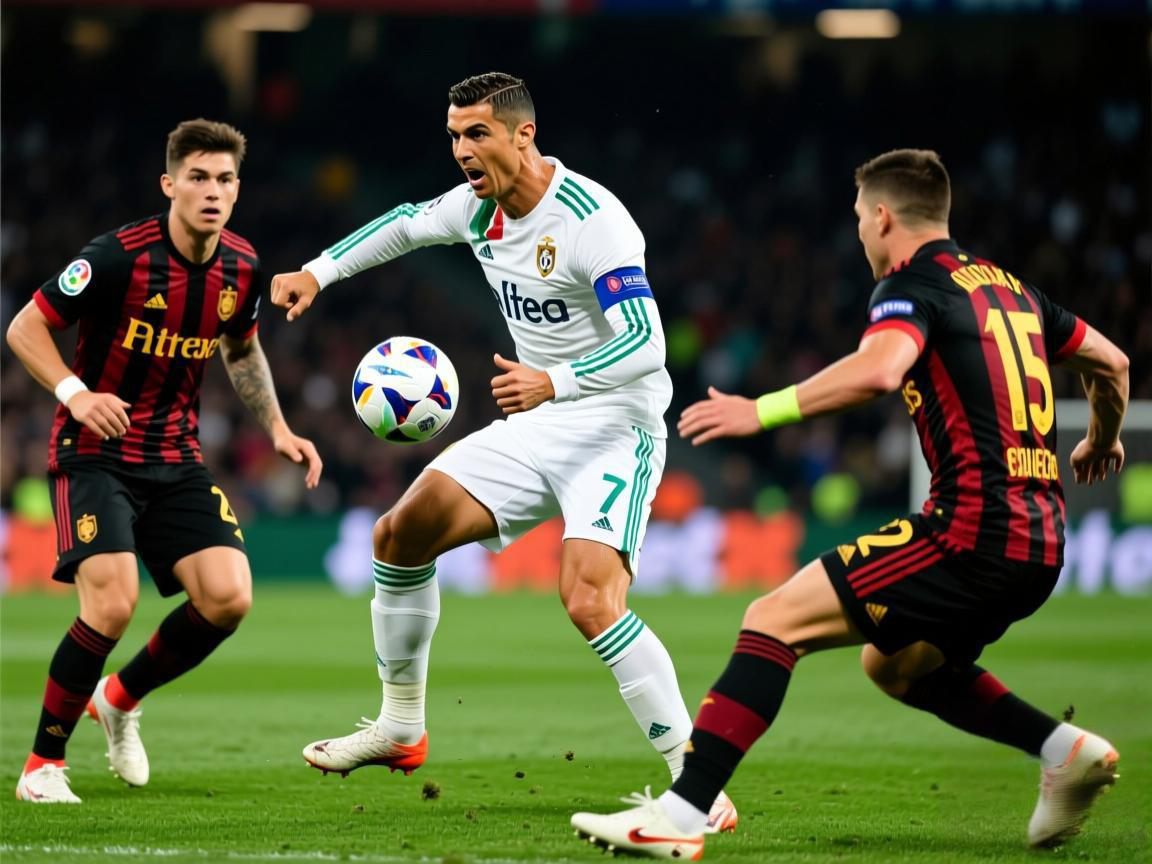 C罗怒摔袖标！队友抢球遭反讽