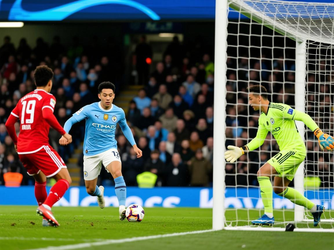 曼城边后卫百米狂追破门 拜仁铁卫体育精神进球 曼城门将神扑孙兴民必进 德国中卫失衡精彩解围