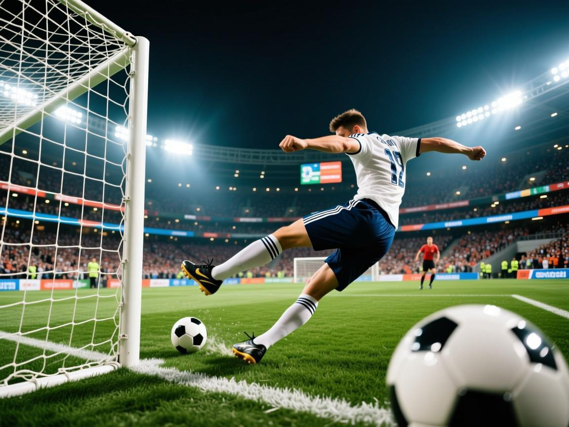 足球点球神操作:假动作破门惊艳全场