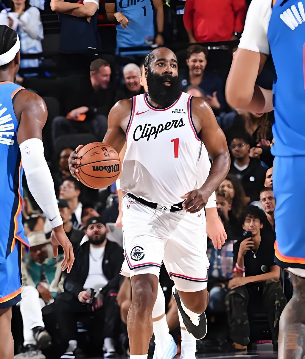 小卡伤停快船仅剩哈登支撑